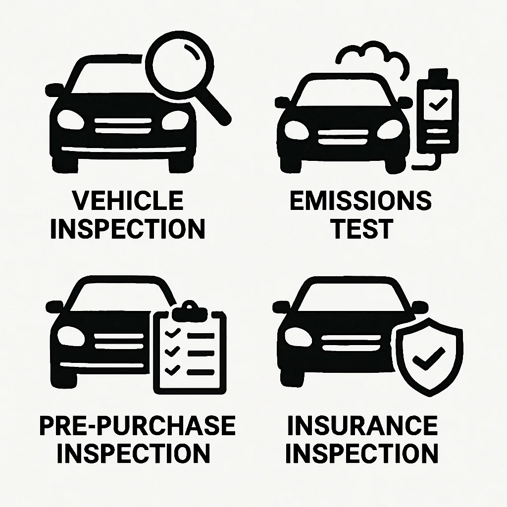 Different types of car inspection services